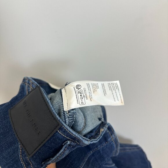 FREE PEOPLE Zia Denim Midi Skirt Size in Wash Bad Habits US 26 NWT - Picture 10 of 13